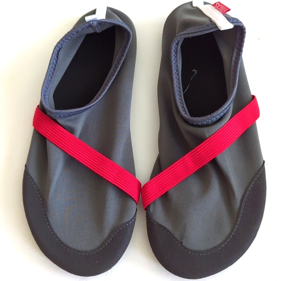 FitKicks Shoes Fitkicks B52 Gray Red Slip On Yoga Shoes Poshmark